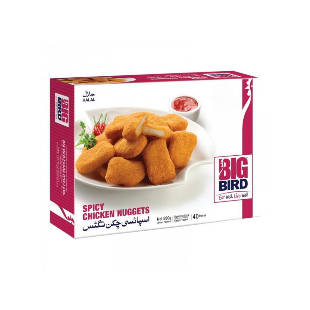 BIG BIRD SPICY CHICKEN NUGGETS 40 PCS 880 GM