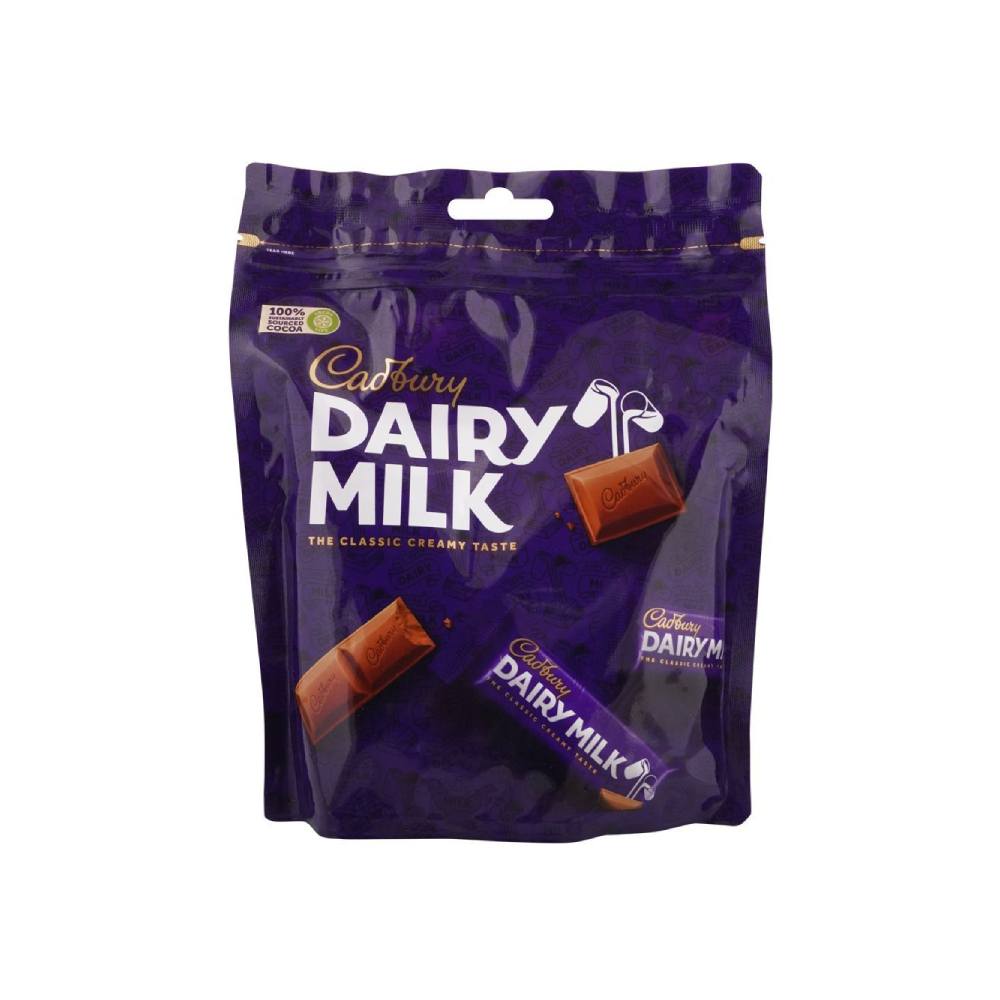 CADBURY DAIRY MILK CHOCOLATE MINIATURE POUCH 160 GM