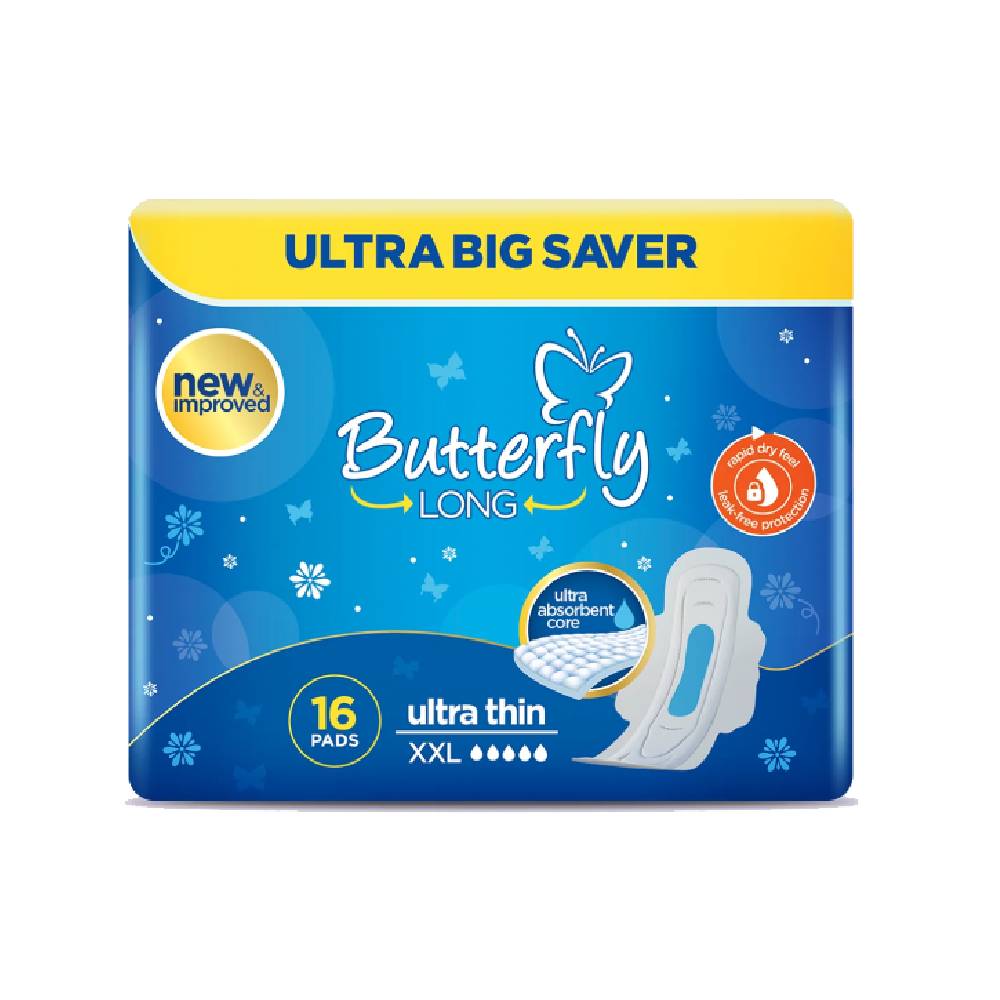 BUTTERFLY SANITARY NAPKINS ULTRA XXL SIZE 16 PCS