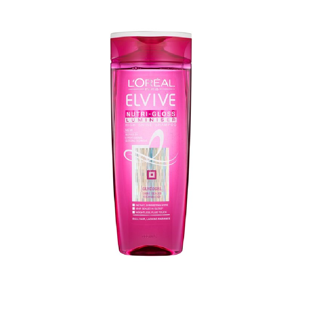 LOREAL ELVIVE SHAMPOO NUTRI-GLOSS GLYCOGEL 400 ML