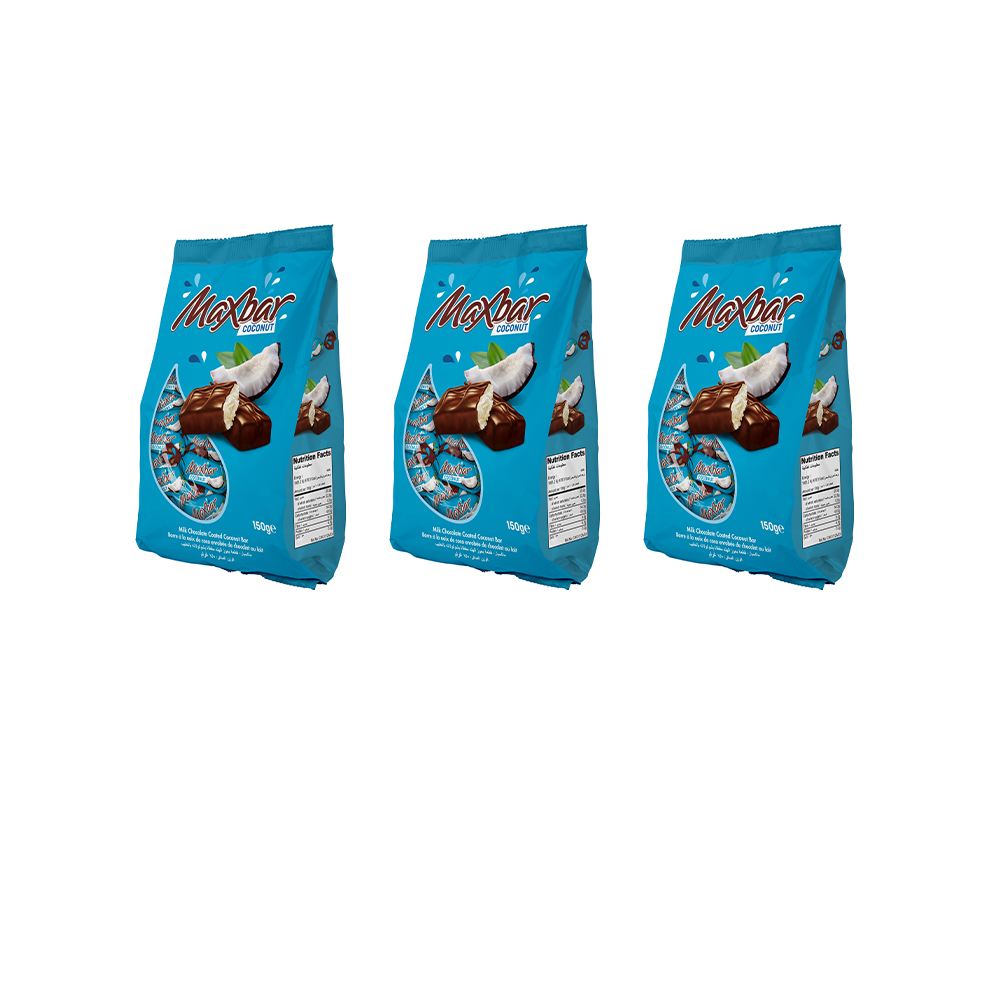 MAXBAR MILK CHOCOLATE COCONUT BAG 142 GM