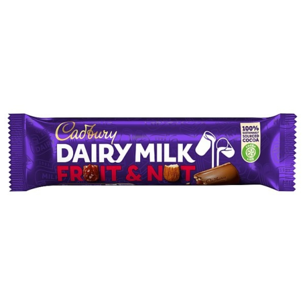 CADBURY DAIRY MILK CHOCOLATE FRUIT AND NUT 49 GM