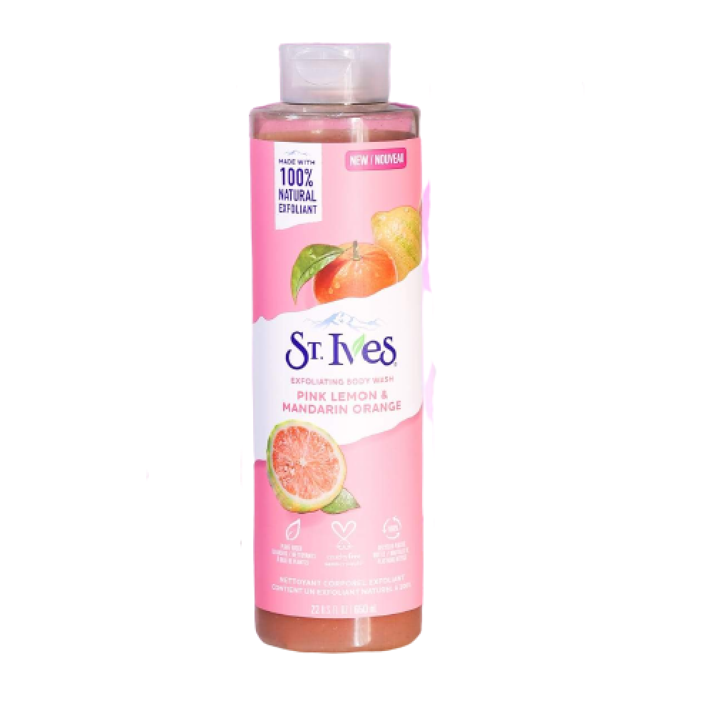 ST.IVES BODY WASH PINK LEMON & MARDARIN ORANGE 650 ML