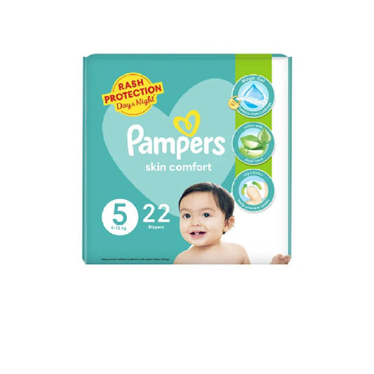 PAMPERS DIAPER JUNIOR NO5 9-15KG 22PC