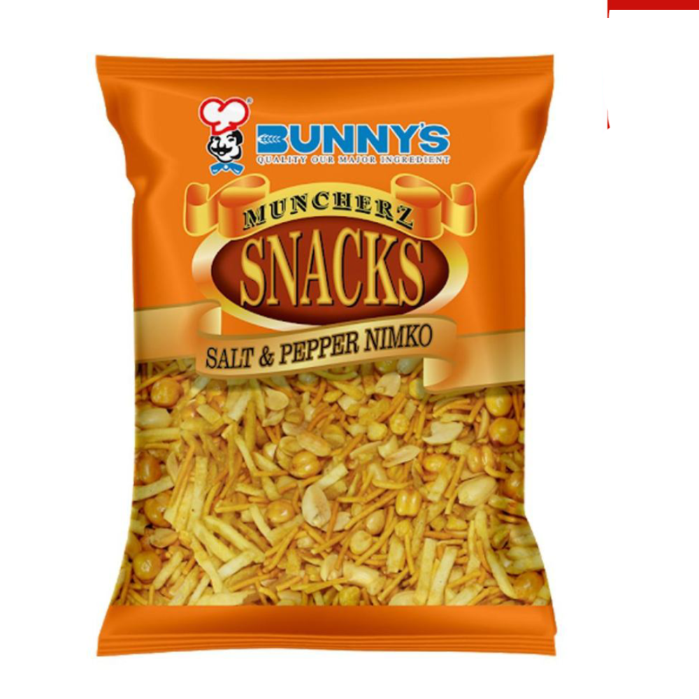 BUNNYS MUN CHERZ SNACKS SALT AND PEPPER NIMKO 200GM