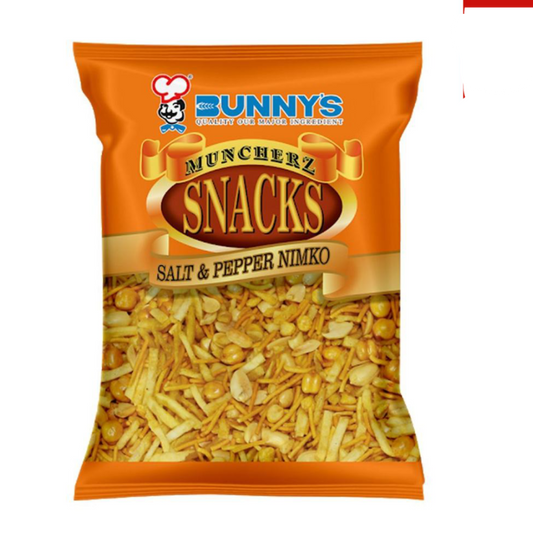 BUNNYS MUN CHERZ SNACKS SALT AND PEPPER NIMKO 200GM