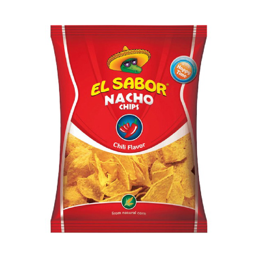 EL SABOR NACHO CHIPS CHILI FLAVOR 100 GM