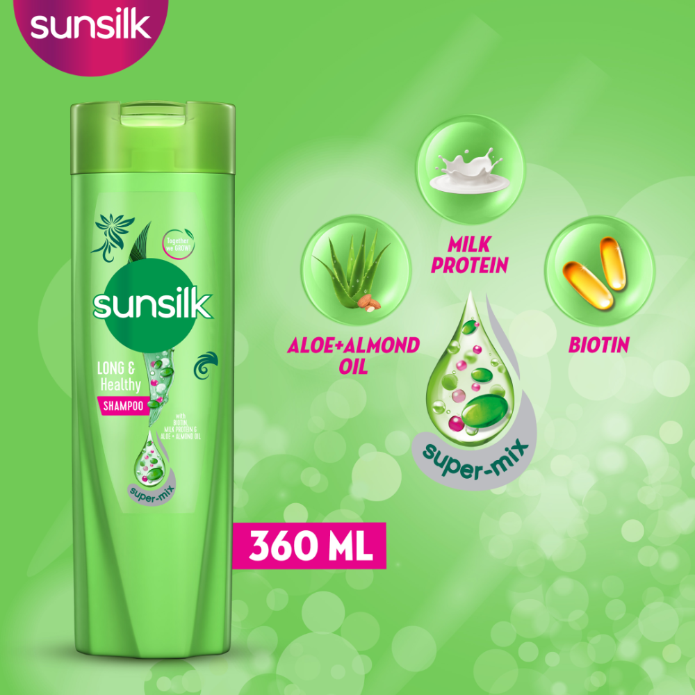 SUNSILK SHAMPOO LONG & HEALTHY GROWTH 360 ML