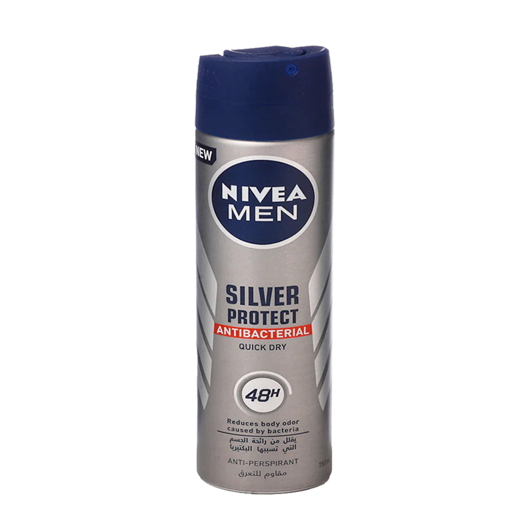 NIVEA MEN SILVER PROTECTION ANTI BACTERIAL ANTI-PERSPIRANT 150ML