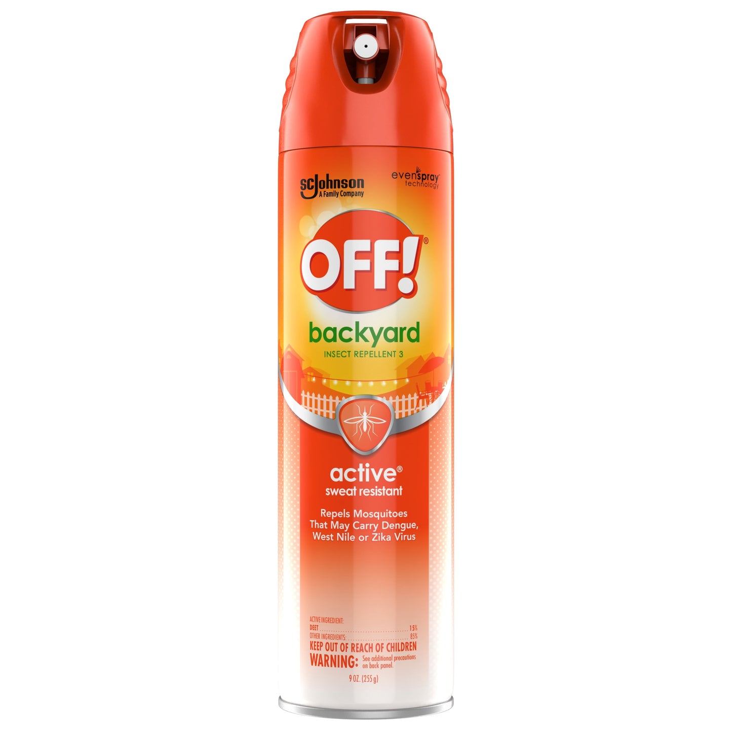 OFF! Active Insect Repellent I, Bug Bite Protection that Resists Perspiration, 9 oz