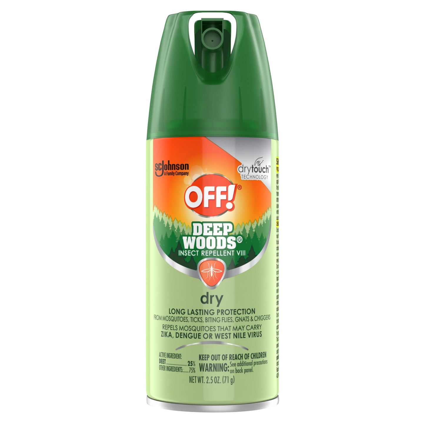 OFF! Deep Woods Mosquito Repellent VIII Dry, 2.5 oz