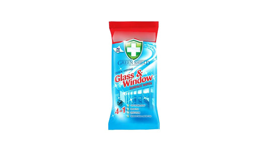 GREEN SHIELD WIPES GLASS AND WINDOW SURFACE 70PC