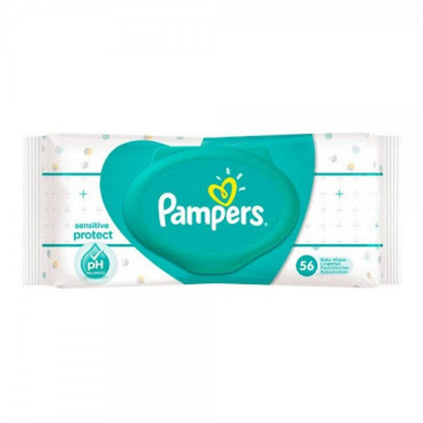 PAMPERS BABY WIPES SENSITIVE 56  CLIP WIPES