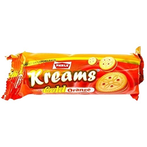 Parle Kreams Gold Orange Biscuits
