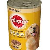 PEDIGREE DOG FOOD JELLY CHICKEN TIN 385 GM