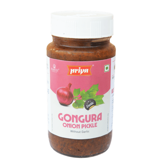 Priya Gongura Onion Pickle (Without Garlic)
