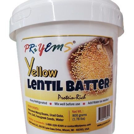 Priyems Yellow Lentil Batter