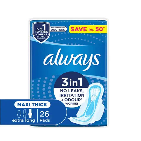 ALWAYS MAXI THICK EXTRA LONG 26PADS