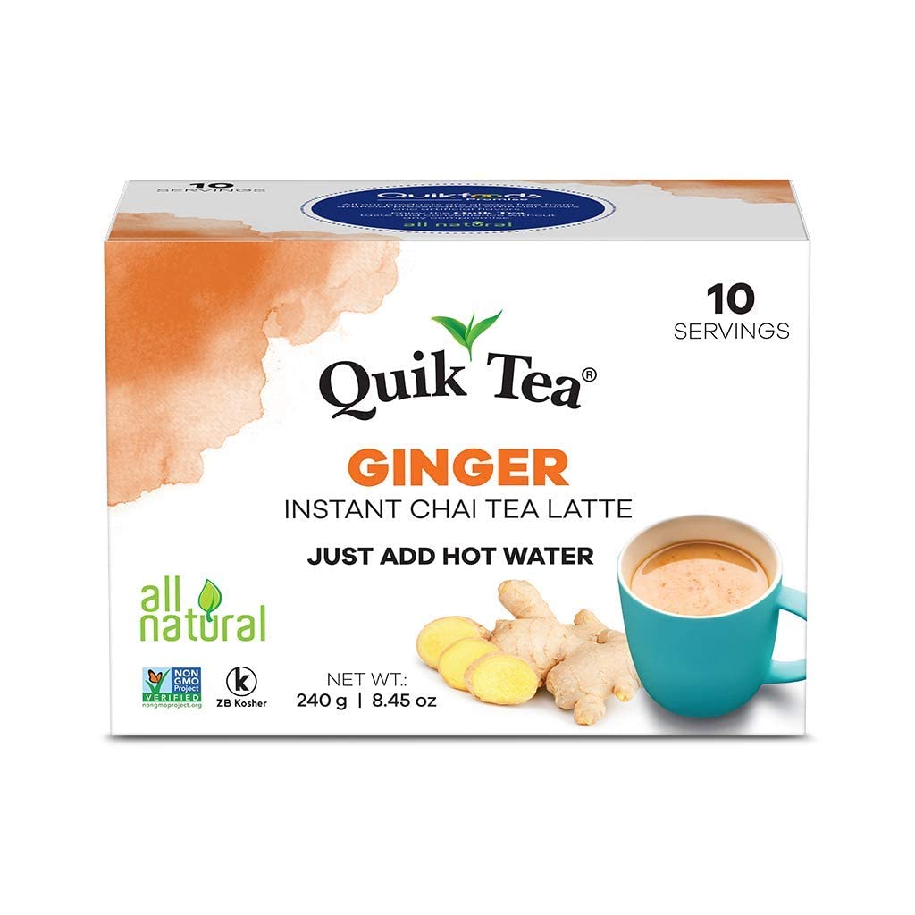 Quick Tea Ginger Instant Chai (10 Pouches)