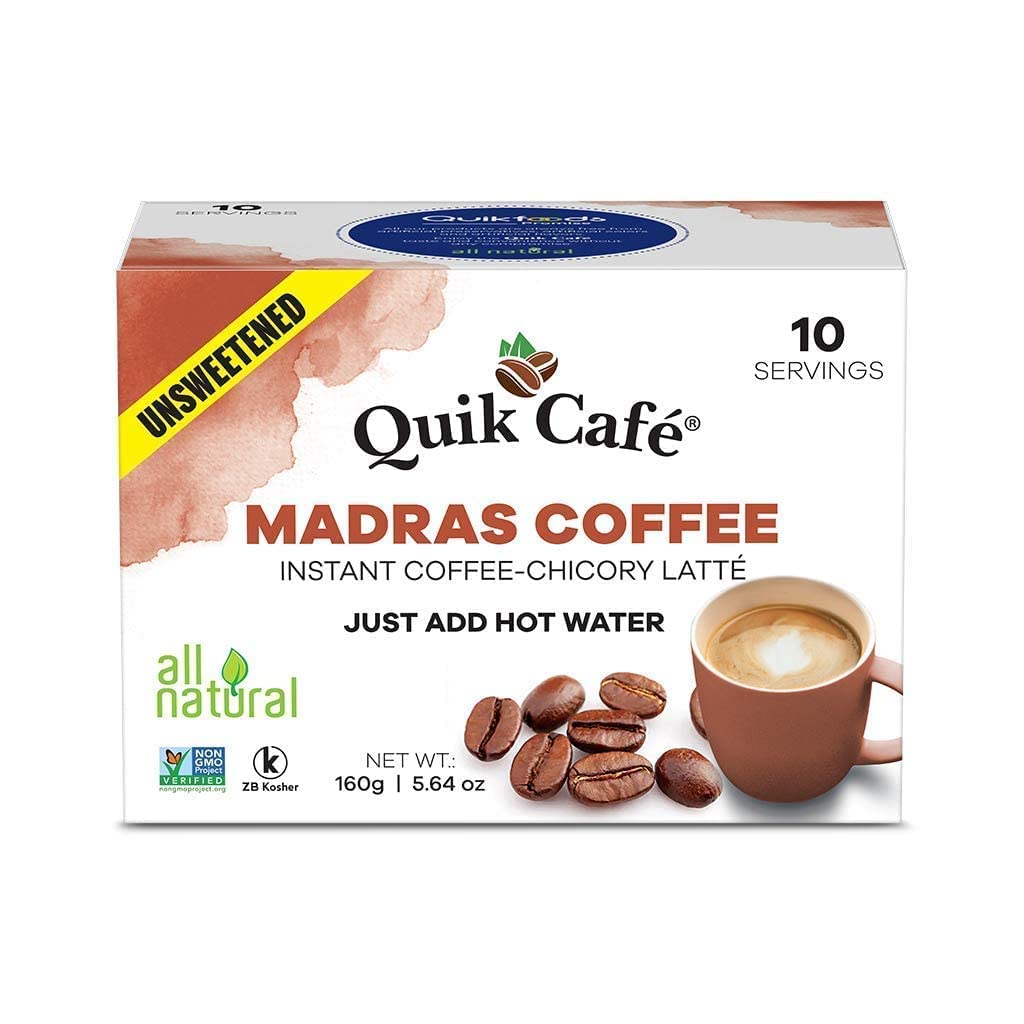 Quick Tea Madras Coffee Instant Chai (10 Pouches)