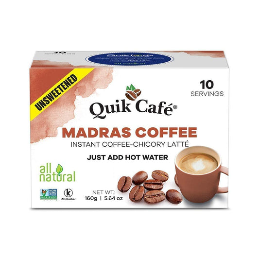 Quick Tea Madras Coffee Instant Chai (10 Pouches)