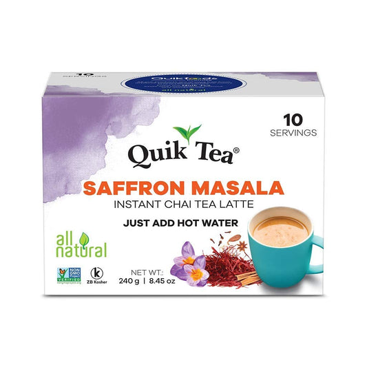 Quick Tea Saffaron Masala Instant Chai (10 Pouches)
