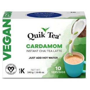 Quick Tea Vegan Cardamom Instant Chai (10 Pouches)