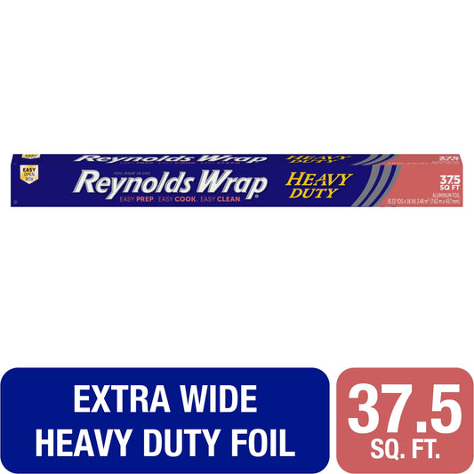 Reynolds Wrap Aluminum Foil, Heavy Duty, 18 inch, 37.5 Square Feet