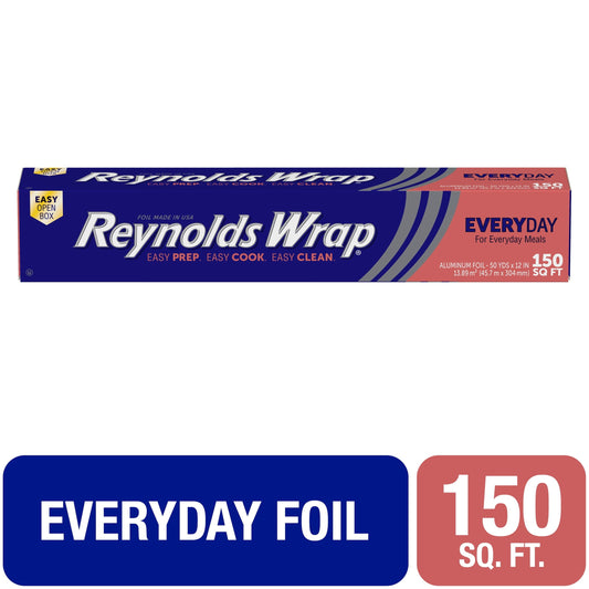 Reynolds Wrap Everyday Strength Aluminum Foil, 150 Square Feet