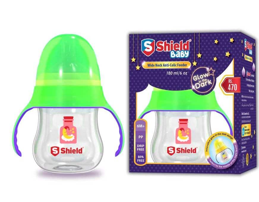 SHIELD BABAY FEEDER WIDE NECK ANTI COLIC 180 ML