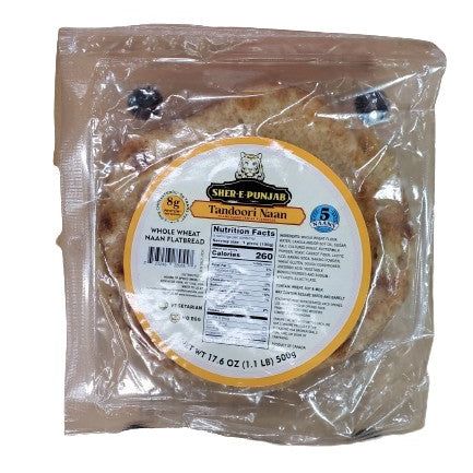 Sher-e-Punjab Whole Wheat Tandoori Naan