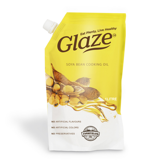 FarmFields GLAZE SOYBEAN COOKING OIL POUCH 1LTR