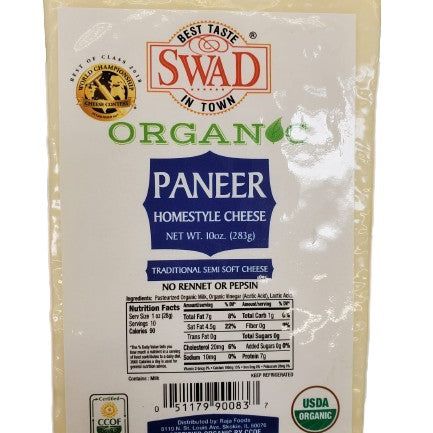 Swad Organic Paneer Homestyle Cheese