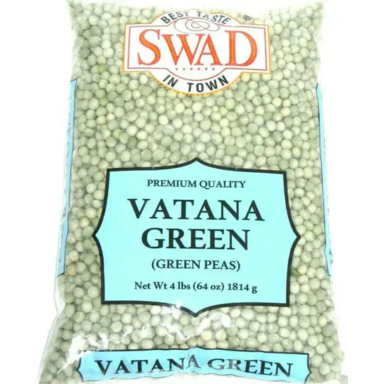 Swad Green Peas (Vatana Green) 4 lbs (1814 g)