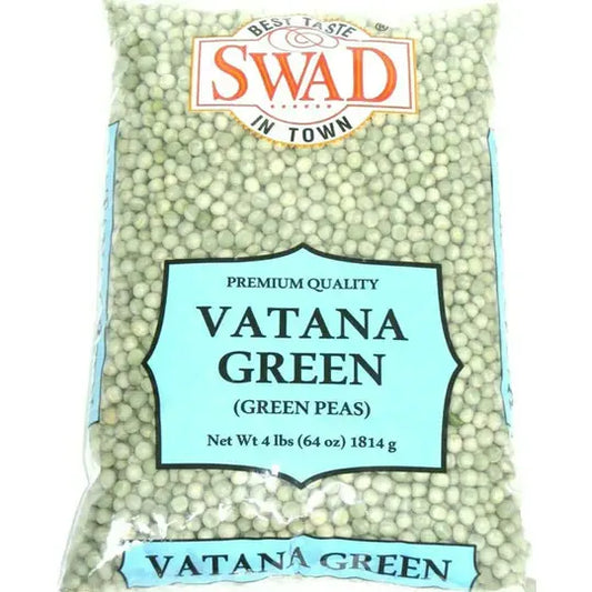 Swad Green Peas (Vatana Green) 4 lbs (1814 g)