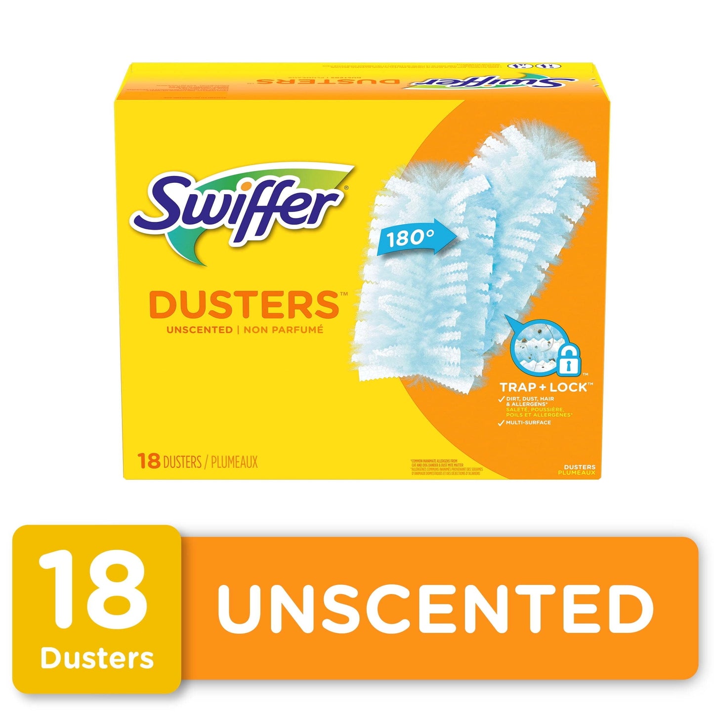 Swiffer Dusters Multi-Surface Duster Refills for Cleaning, Unscented, 18 count