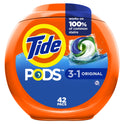 Tide Pods Laundry Detergent Soap Packs, Original, 42 Ct