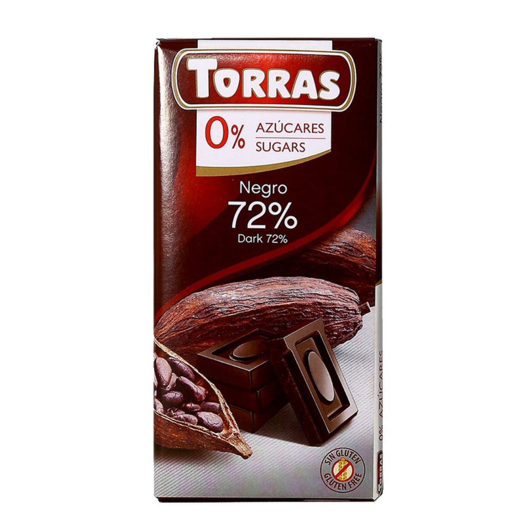 TORRAS 72% CACAO DARK CHOCOLATE  75G