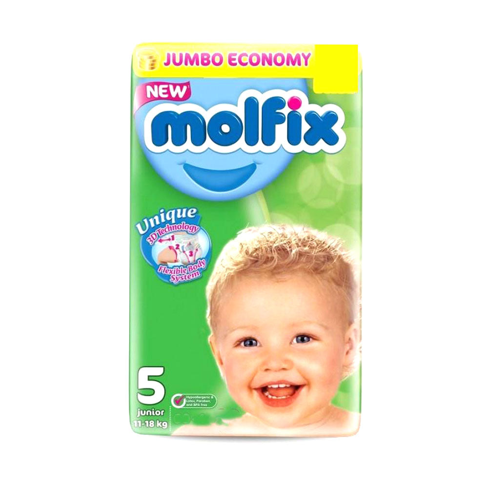 MOLFIX DIAPERS JUNIOR NO5 11-18KG 48PCS