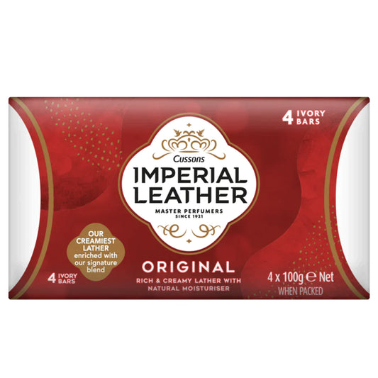 IMPERIAL LEATHER SOAP ORIGINAL 4 PACK 100 GM