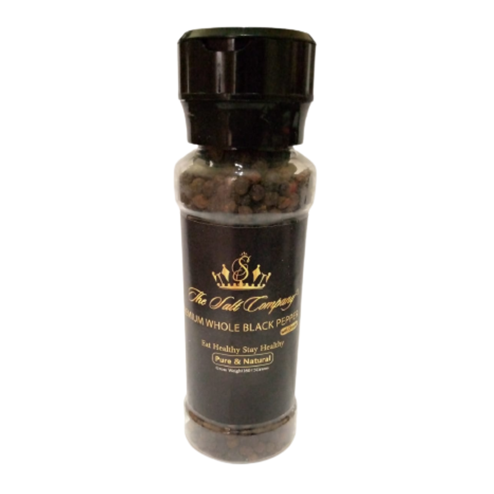 THE BLACK PEPPER WHOLE GRINDER BOTTLE 160 GM