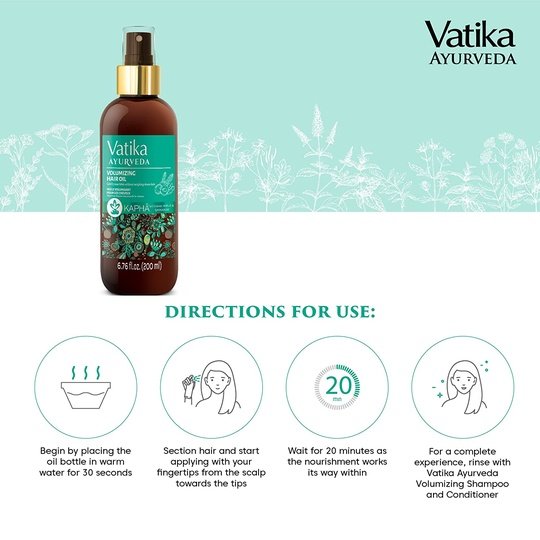 Vatika Ayurveda Volumizing Oil (For Kaphā)