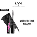 NYX WORTH THE HYPER VOLUMIZING AND LENGHTENING MASCAR 01 BLA