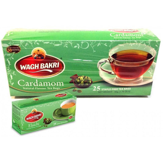 Wagh Bakri Cardamom 25 Tea Bags