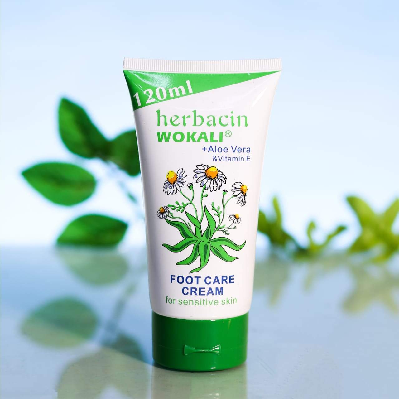 WOKALI FOOT CREAM HERBACIN ALOE VERA IR 120 GM WKL083