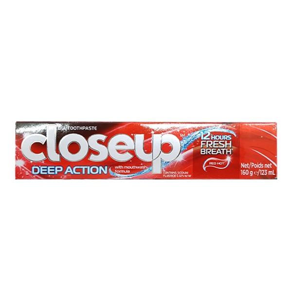 CLOSE UP TOOTH PASTE RED HOT DEEP ACTION 160 GM