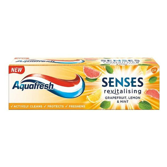 AQUAFRESH TOOTH PASTE SENSES GRAPEFRUIT LEMON 75 ML