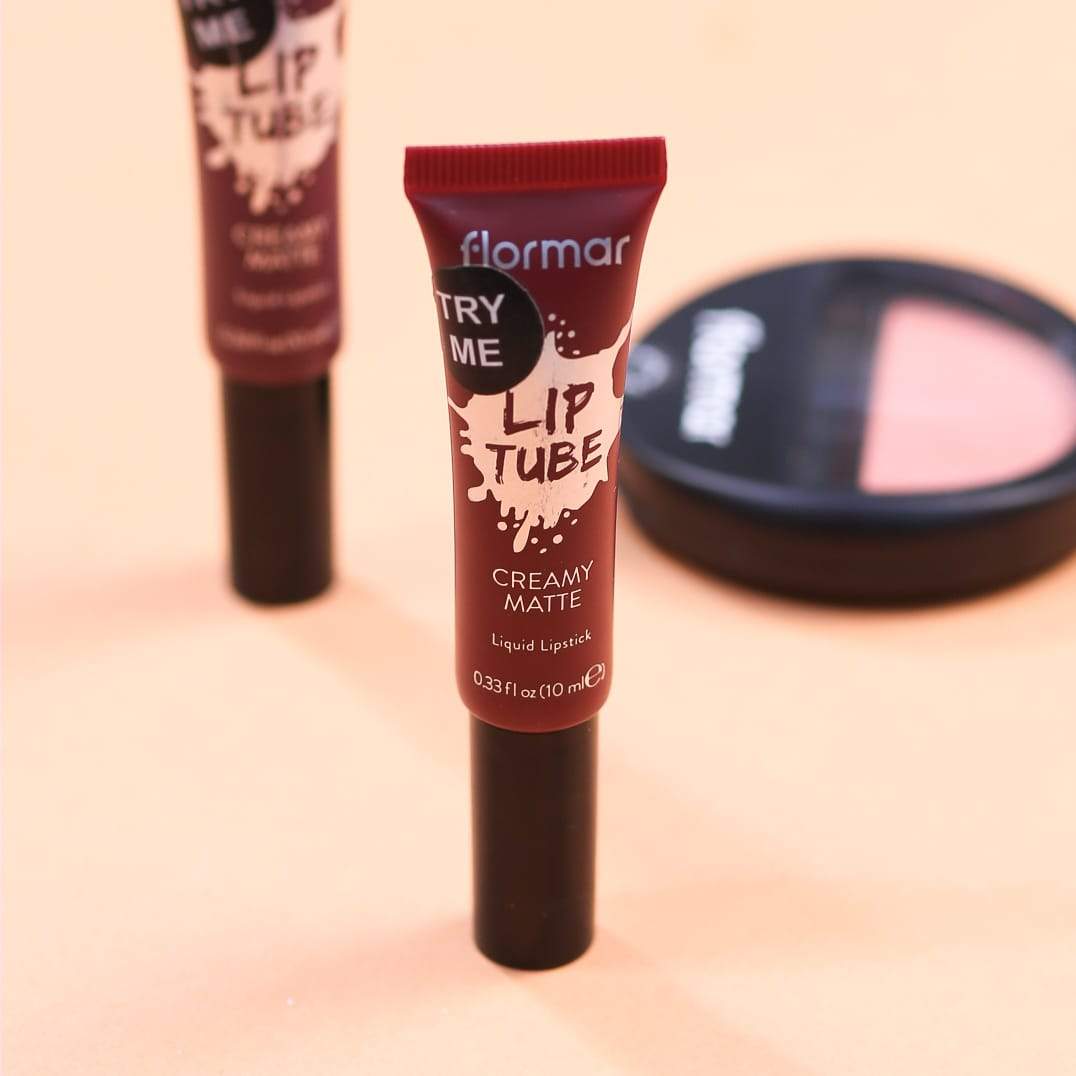 FLORMAR LIP TUBE CREAMY MATTE LIQUID LIPSTICK 11 DEEP BORDEA