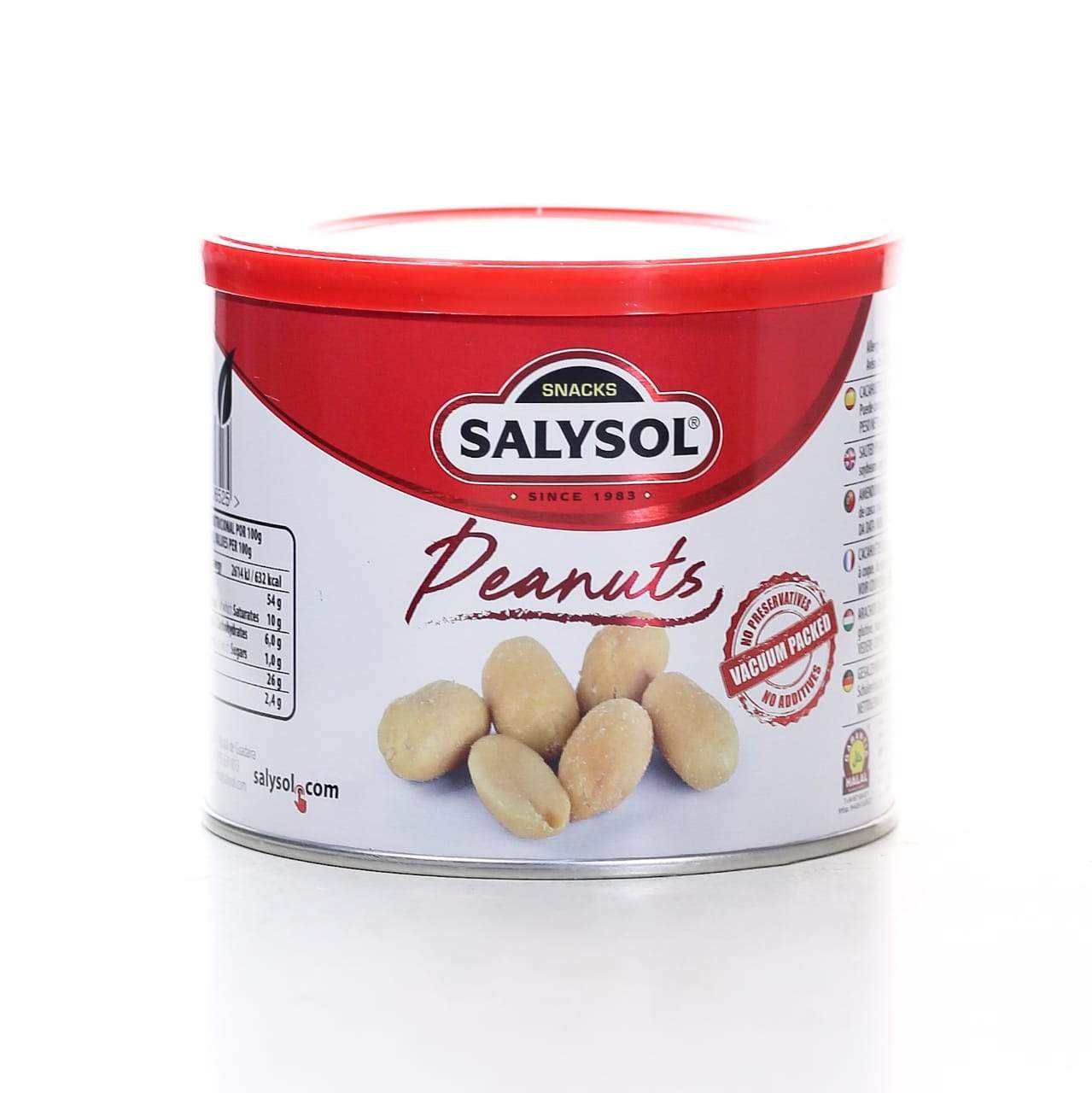 SALYSOL PEANUTS SALTED TIN 250 GM