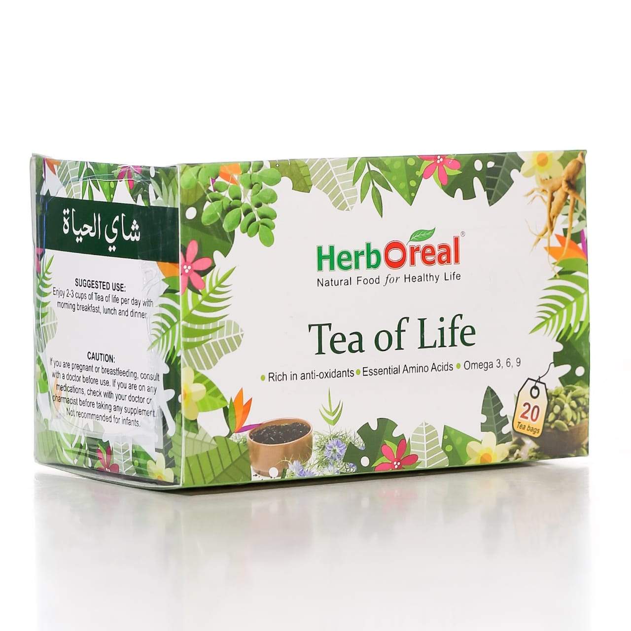 HERB OREAL TEA OF LIFE TEA BAGS  20PCS